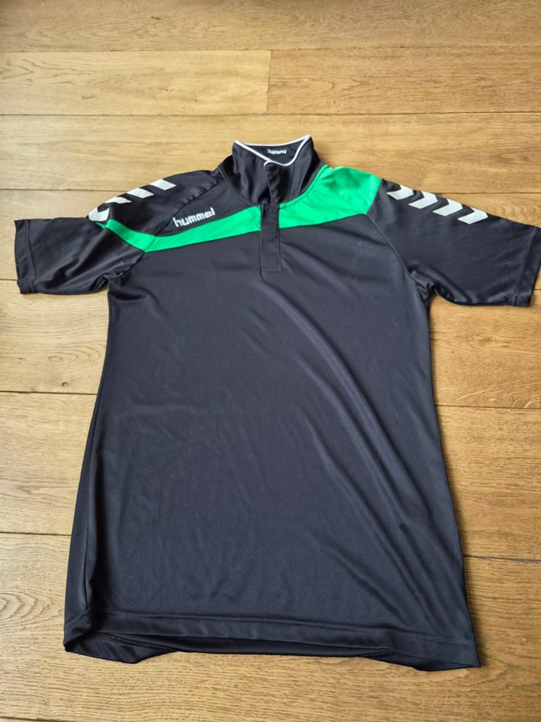 Hummel.polo, Maat 48/50 (M), Zwart, Ophalen of Verzenden, Zo goed als nieuw