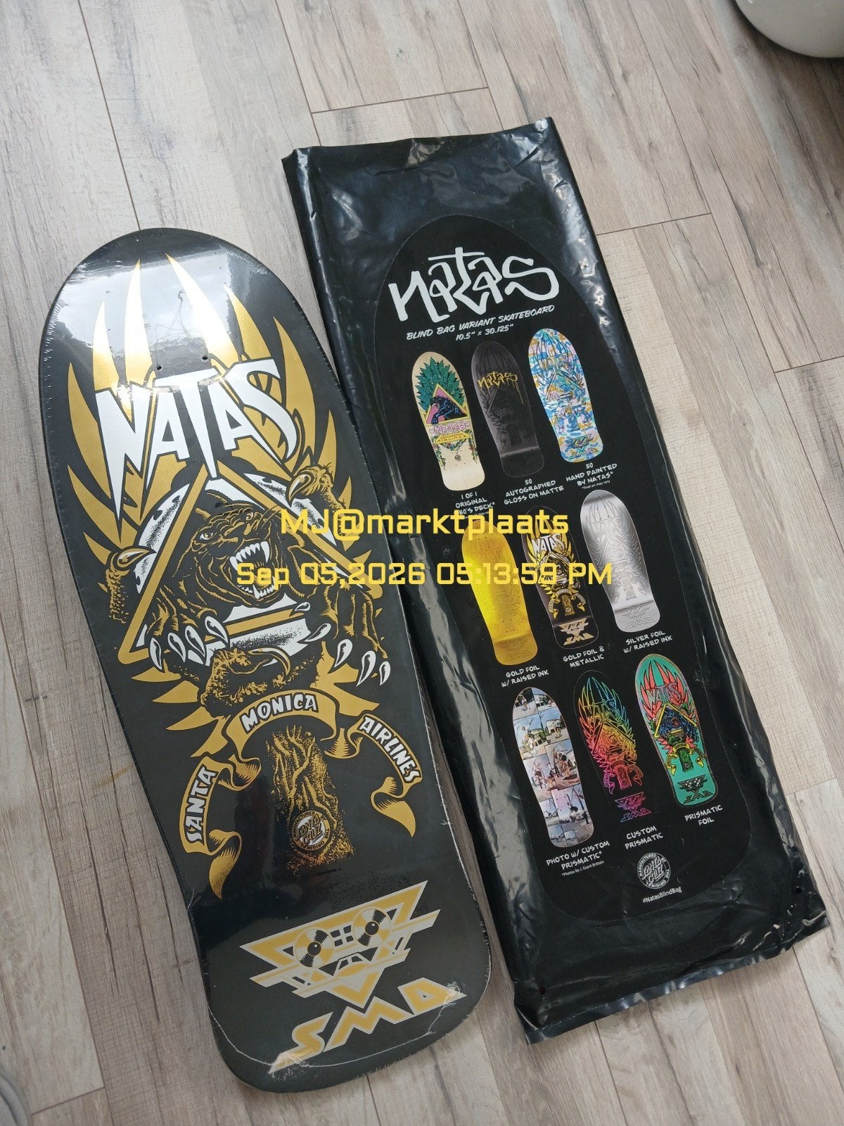 Santa Cruz Natas Kaupas Gold deck blind bag, Ophalen of Verzenden, Nieuw, Skateboard