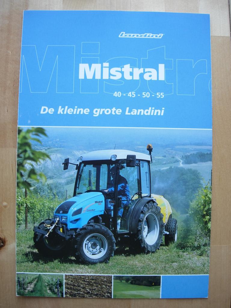 Landini Mistral Tractor Brochure 2004 – 40 45 50 55 Trekker, Verzenden, Zo goed als nieuw, Landini