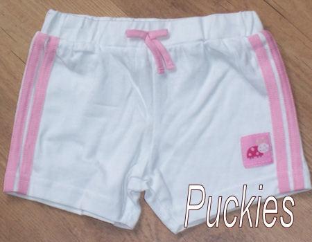 Wit/roze short BHS maat 50/56 *NIEUW* (6688), Kinderen en Baby's, Babykleding | Maat 50, Broekje, Meisje, Nieuw, BHS