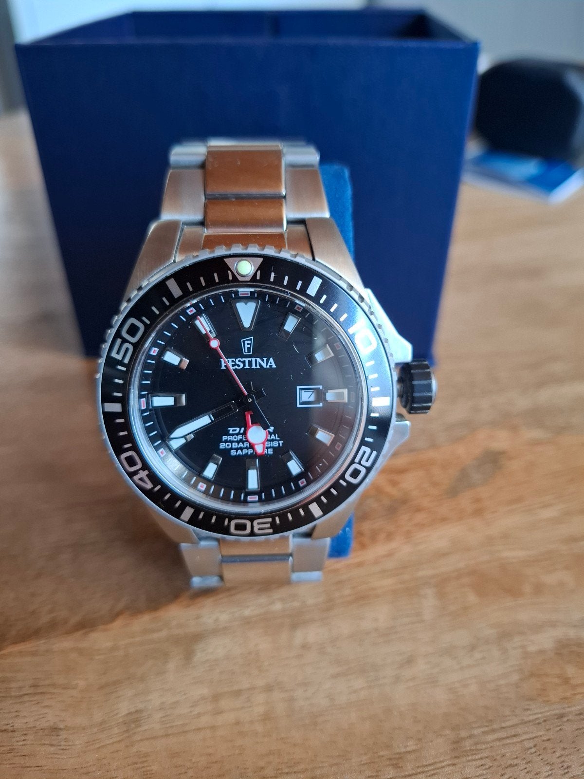 Festina F20663/3, Sieraden, Tassen en Uiterlijk, Horloges | Heren, Ophalen, Zo goed als nieuw, Staal, Overige merken