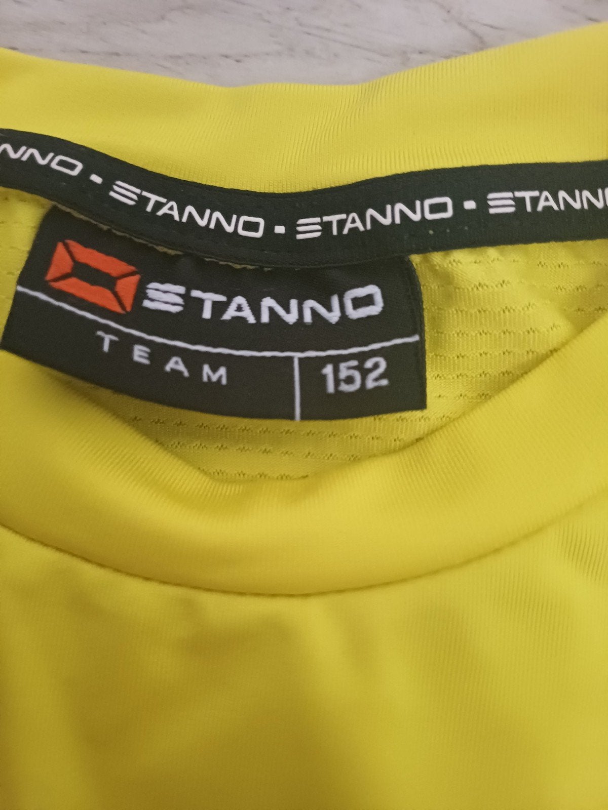 Stanno Team Shirt Lange Mouwen Maat 152 Geel, Jongen of Meisje, Stanno, Ophalen of Verzenden, Zo goed als nieuw