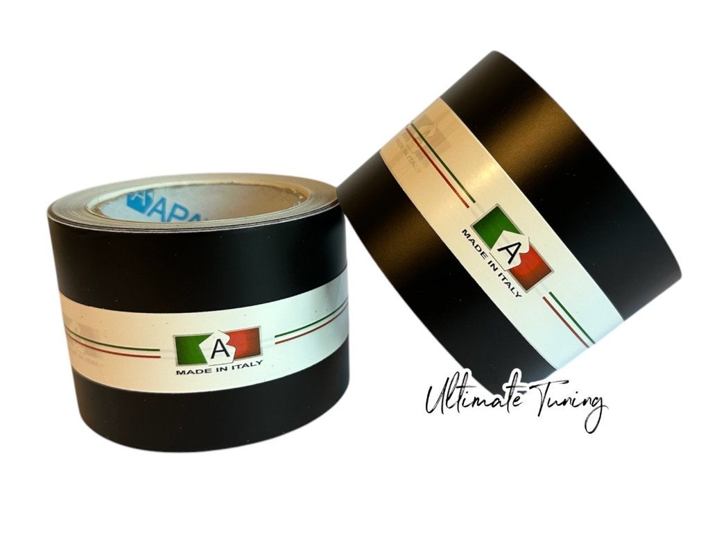 APA Ultra Matt Zwart De Chrome Wrap | 8cm x 15 Meter Op=Op, Verzenden