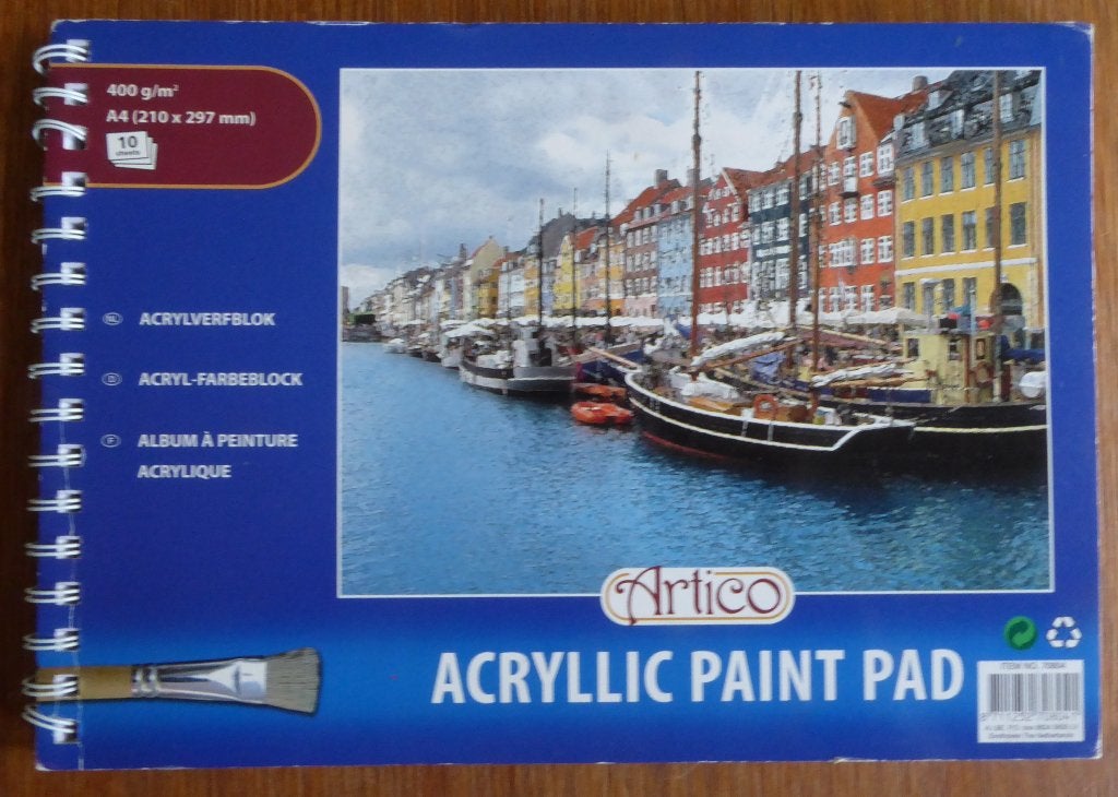 Acrylverfblok Artico 400 g/m2 A4 (210x297 mm) 10 sheets, Ophalen of Verzenden, Zo goed als nieuw, Overige typen