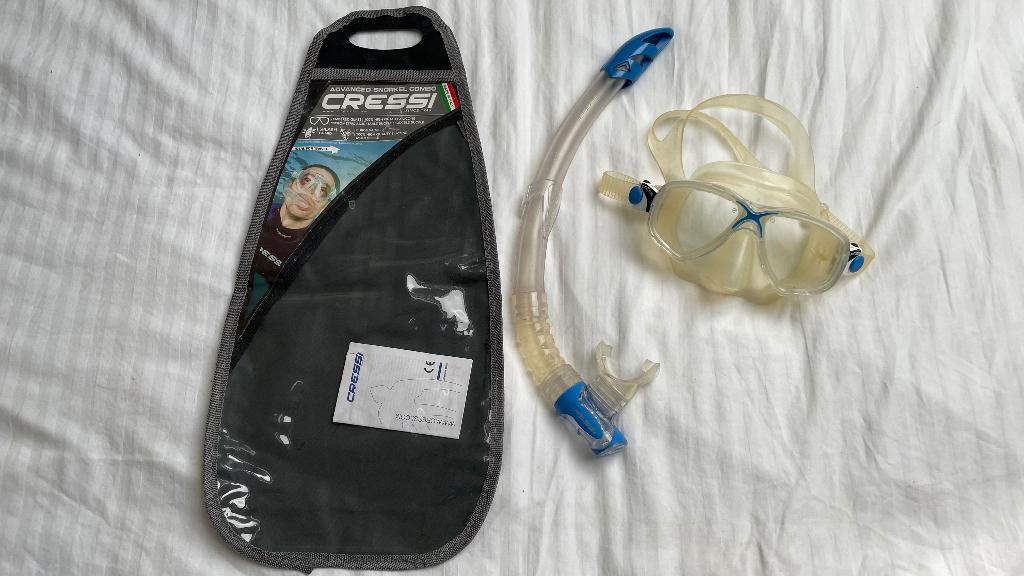 2x Cressi snorkelenset masker + snorkel. per stuk te koop, Ophalen of Verzenden, Snorkelset