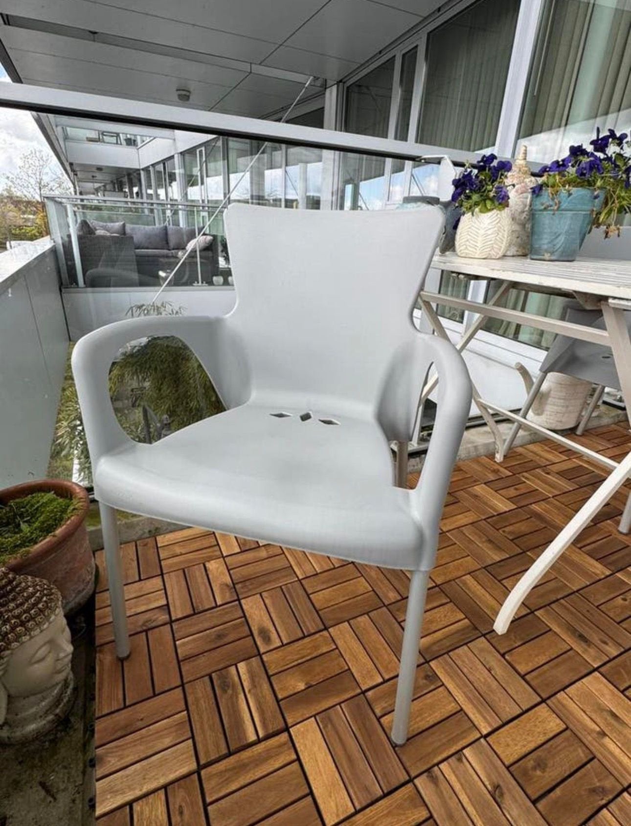 Tuinstoelen x4, Tuin en Terras, Tuinstoelen, Ophalen, Gebruikt, Kunststof