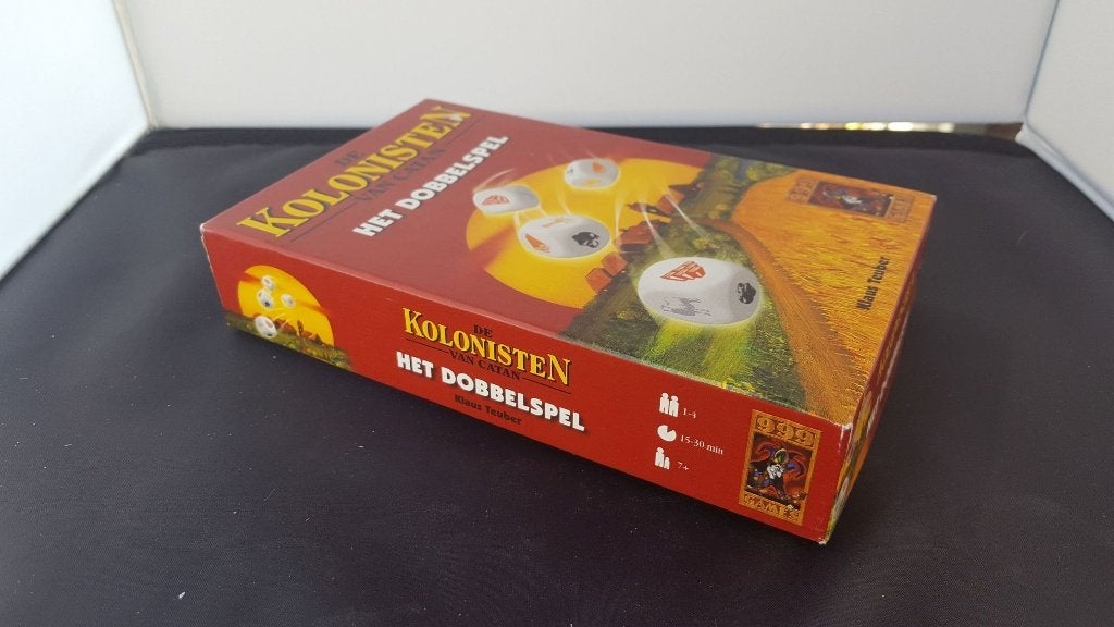 Kolonisten van Catan het dobbelspel, 999 Games 2007. 4A25, Hobby en Vrije tijd, Gezelschapsspellen | Overige, Tweedehands verkoop