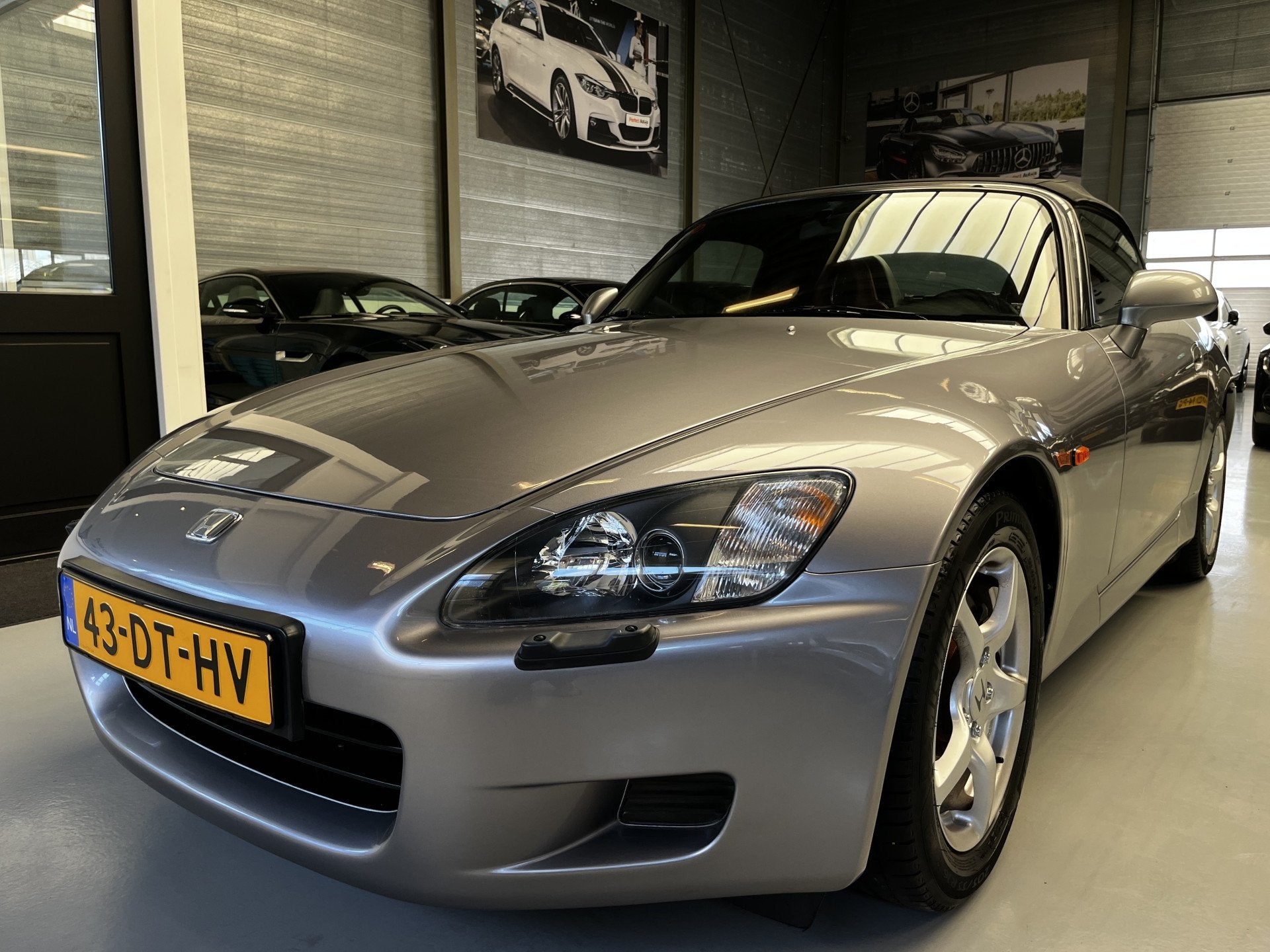 Honda S2000 2.0i Airco, Leder, Orig NL AUTO (bj 2000), Auto's, Cabriolet, Handgeschakeld, 2 stoelen, Elektrische ramen