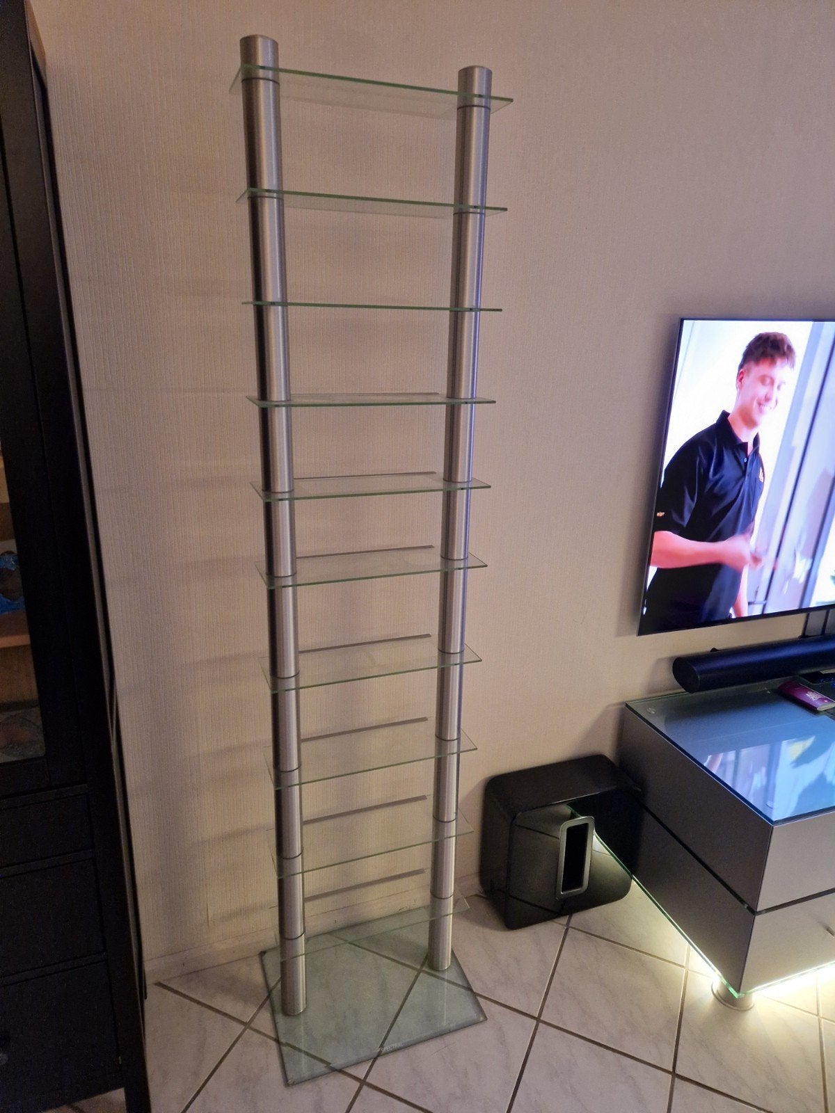 Spectral DVD / CD Rek, Huis en Inrichting, Ophalen, Zo goed als nieuw, Glas, Cd's of Dvd's