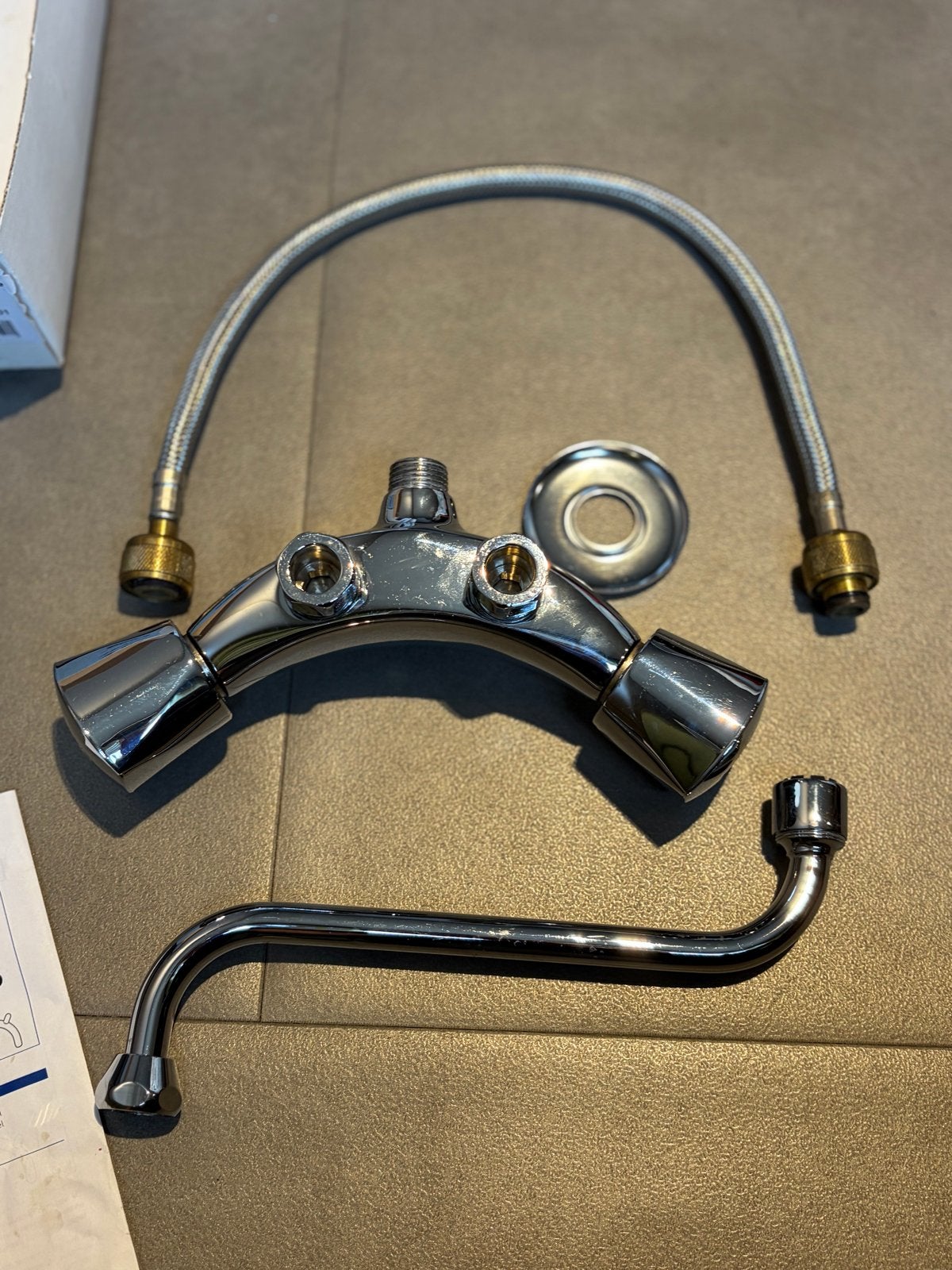 Itho Daalderop LD-Wandmengkraan luxe 1/2"G - 15 mm knel, Ophalen of Verzenden, Nieuw, Chroom, Kraan