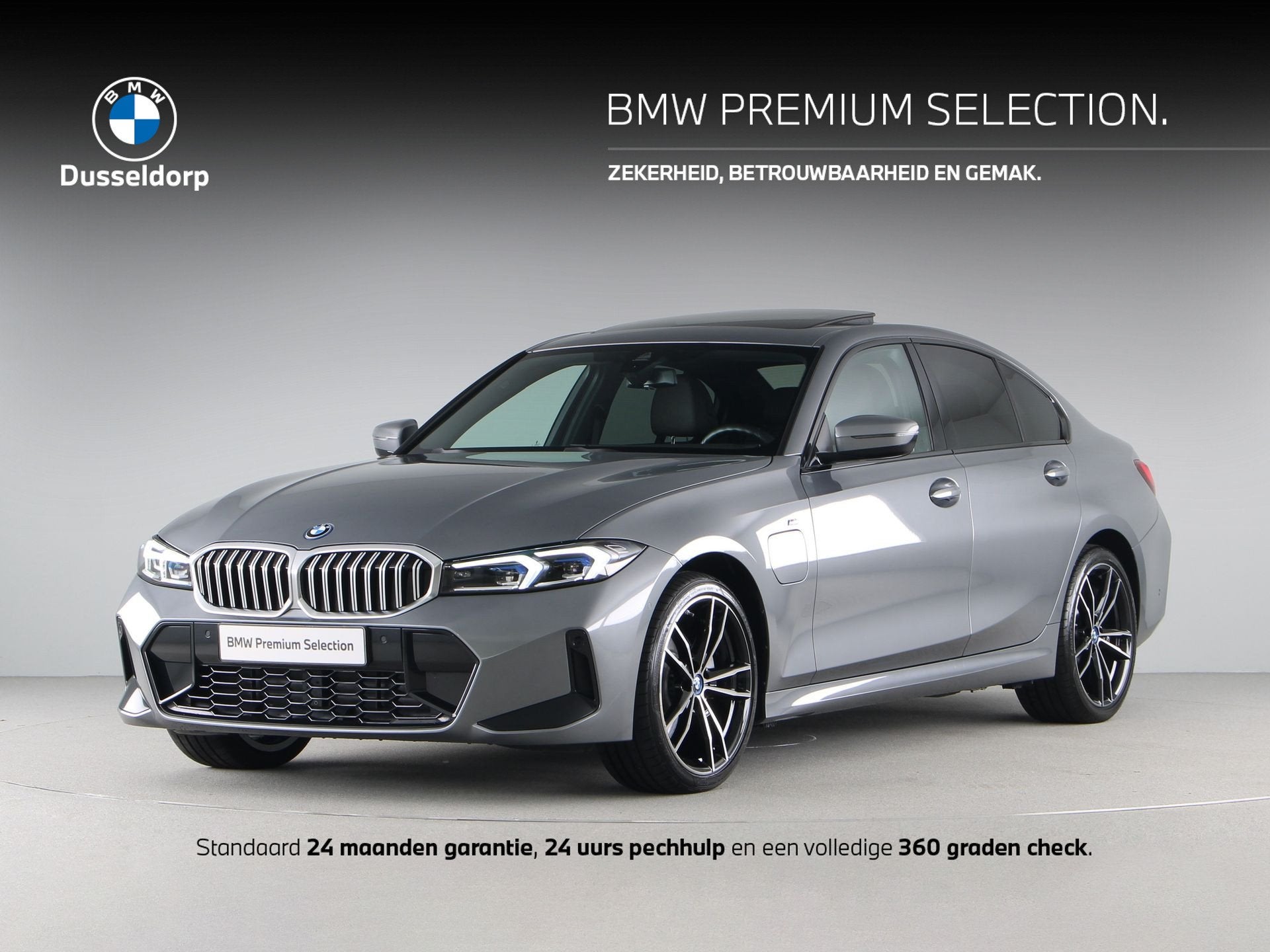 BMW 3 Serie 330e M-Sport SoH 99% (bj 2024, automaat), Auto's, 1998 cc, Achterwielaandrijving, Gebruikt, 4 cilinders
