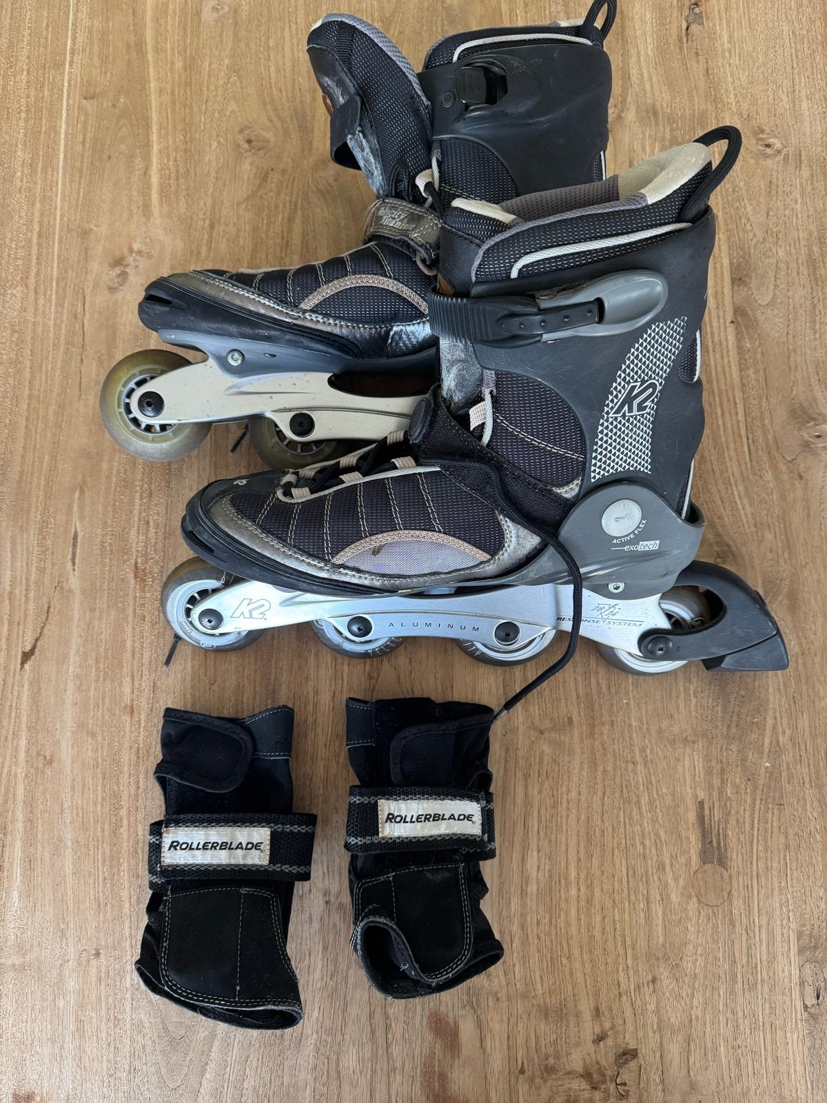Rollerblade K2 Inline Skates met polsbeschermers, K2, Gebruikt, Kinderen, Ophalen of Verzenden