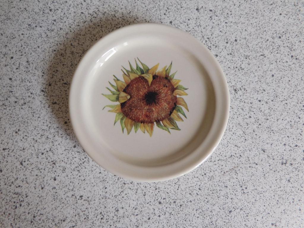 Bord 9 cm. Helianthus Zonnebloem JET by ter Steege, Ophalen of Verzenden, Zo goed als nieuw, Overige stijlen, Kop(pen) en/of Schotel(s)