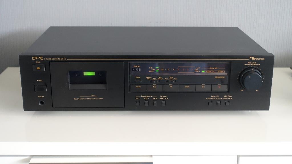 Nakamichi CR1 cassettedeck (geserviced), Audio, Tv en Foto, Cassettedecks, Ophalen of Verzenden, Enkel, Overige merken, Tiptoetsen