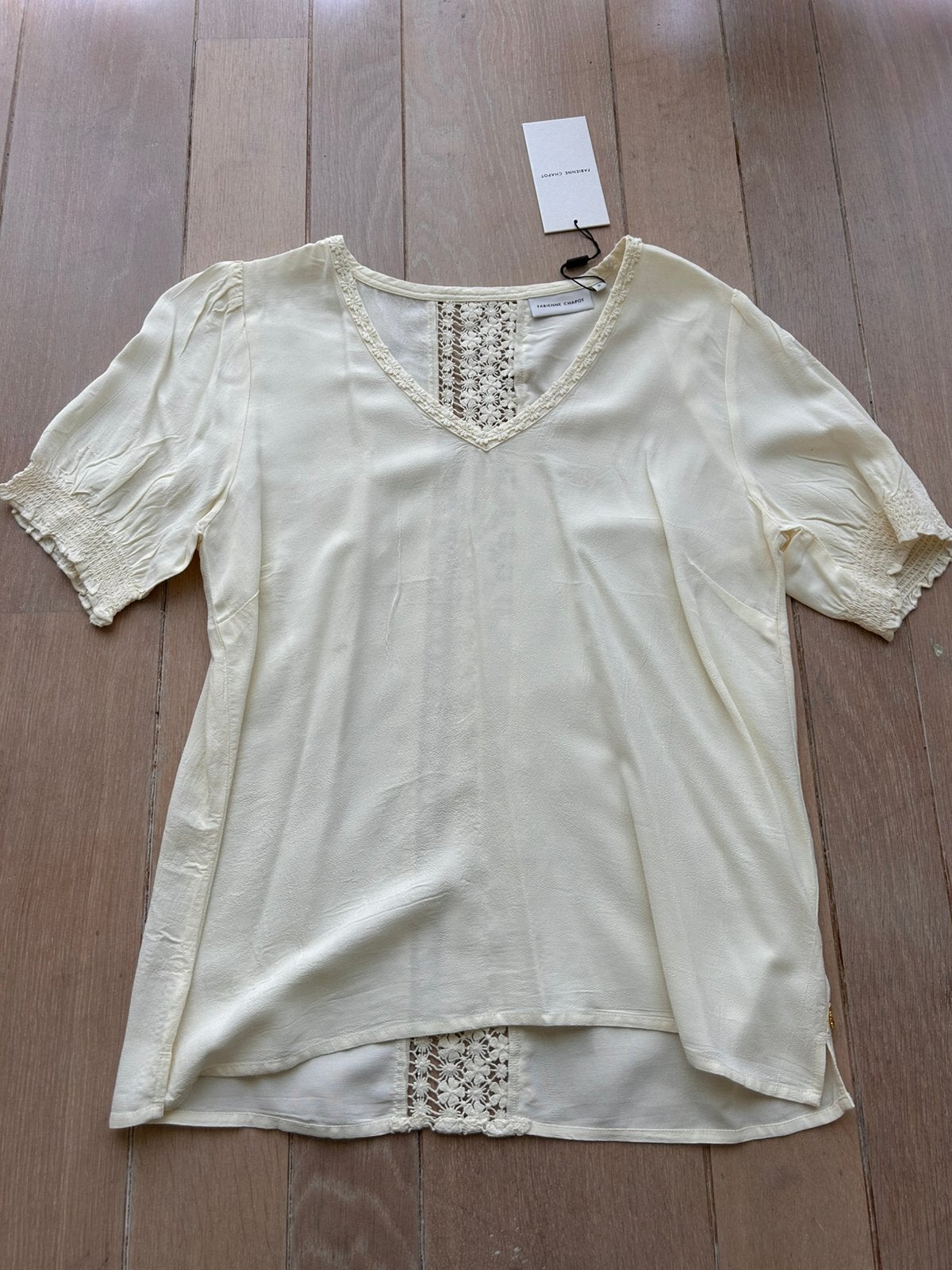 Fabienne Chapot top, maat 36, Wit, Nieuw, Ophalen of Verzenden, Korte mouw