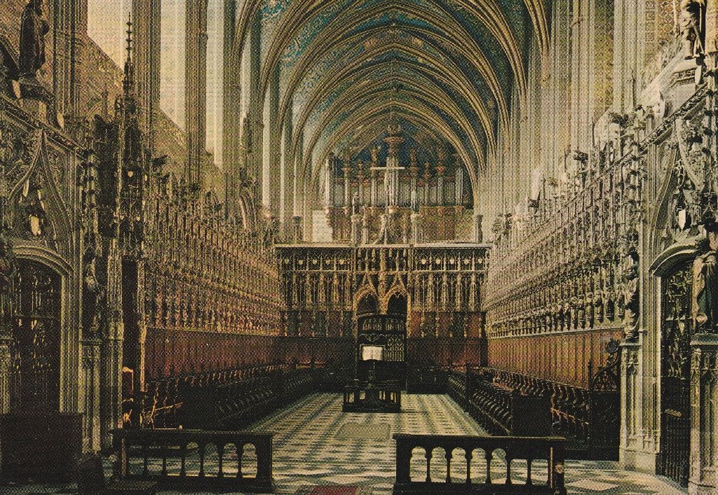 Frankrijk  koor van de Kathedraal Sainte-Cécile in Albi, Ophalen of Verzenden, 1980 tot heden, Ongelopen, Frankrijk