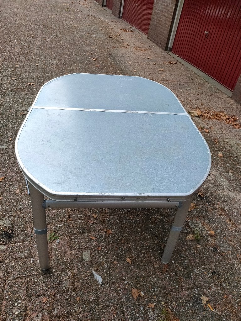Bo-Camp-Tafel-Ovaal -Koffermodel -120 x 80 cm, Ophalen, Gebruikt