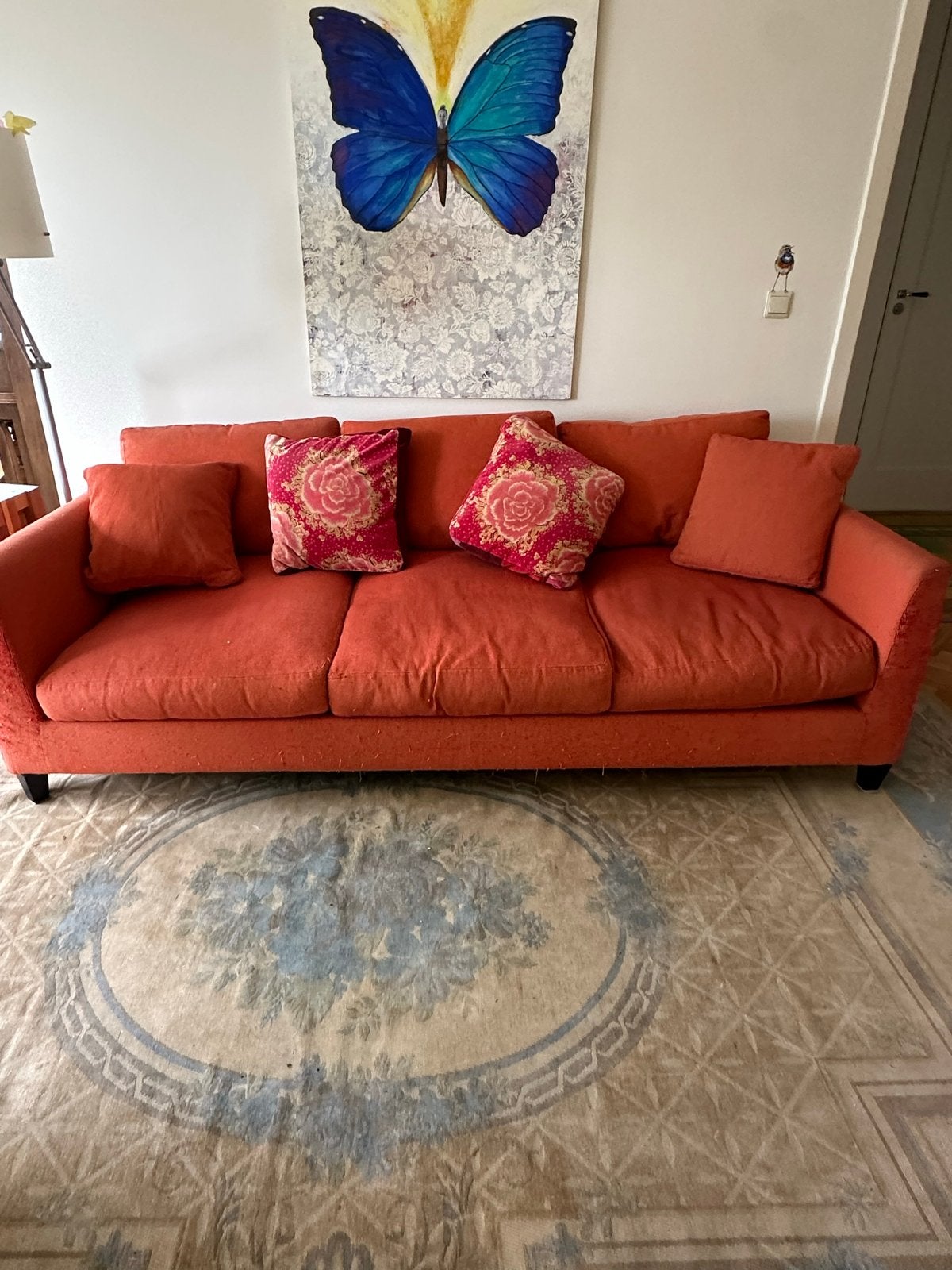 Heerlijke plofbank / logeerbank - 215x60x100 cm, Huis en Inrichting, Banken | Bankstellen, Ophalen, Gebruikt, Driepersoons, 75 tot 100 cm