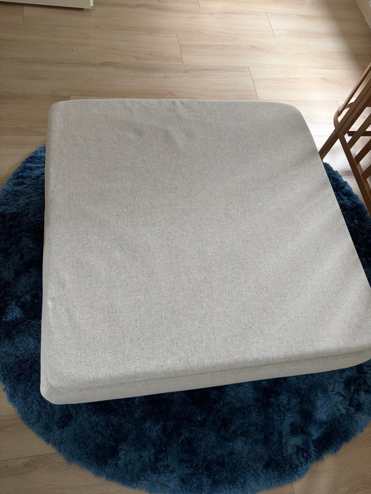 Ikea SÖDERHAMN Voetenbank, Gunnared beige, Huis en Inrichting, Vierkant, Ophalen of Verzenden, Zo goed als nieuw, 75 tot 100 cm
