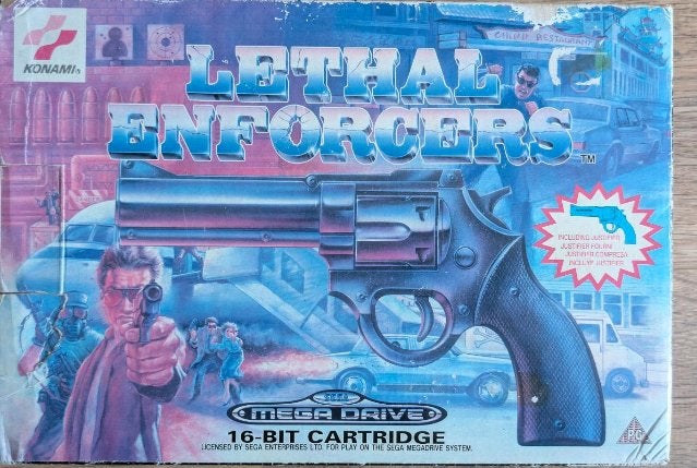 Lethal Enforcers Sega - Kompleet in doos, 1 speler, Zo goed als nieuw, Vanaf 3 jaar, Mega Drive