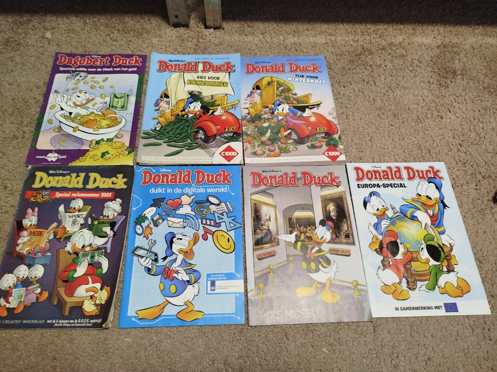 7 prachtige Donald Duck reclame edities 7 voor eur 5,00, Gelezen, Europa, Ophalen of Verzenden, Meerdere comics