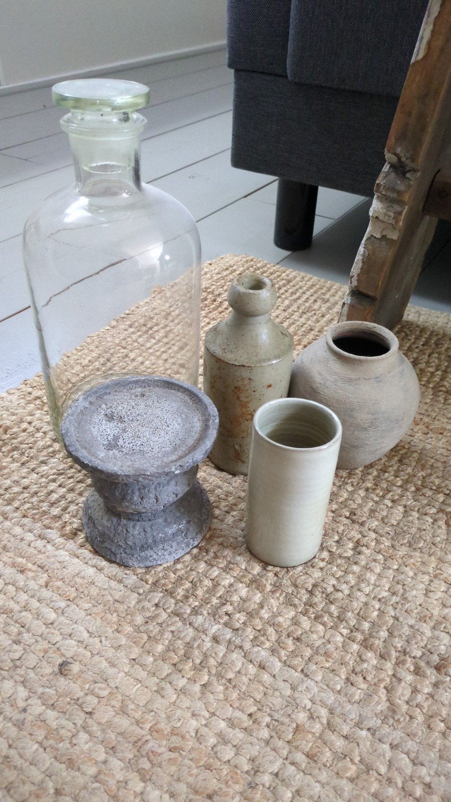 Vintage potjes, apothekersfles en decoratieve objecten, Ophalen of Verzenden