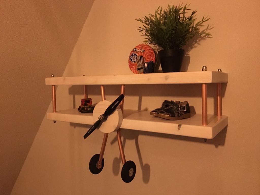 Stoere, houten vliegtuigplank, Ophalen of Verzenden, Nieuw, Meubelstuk of Keukentje