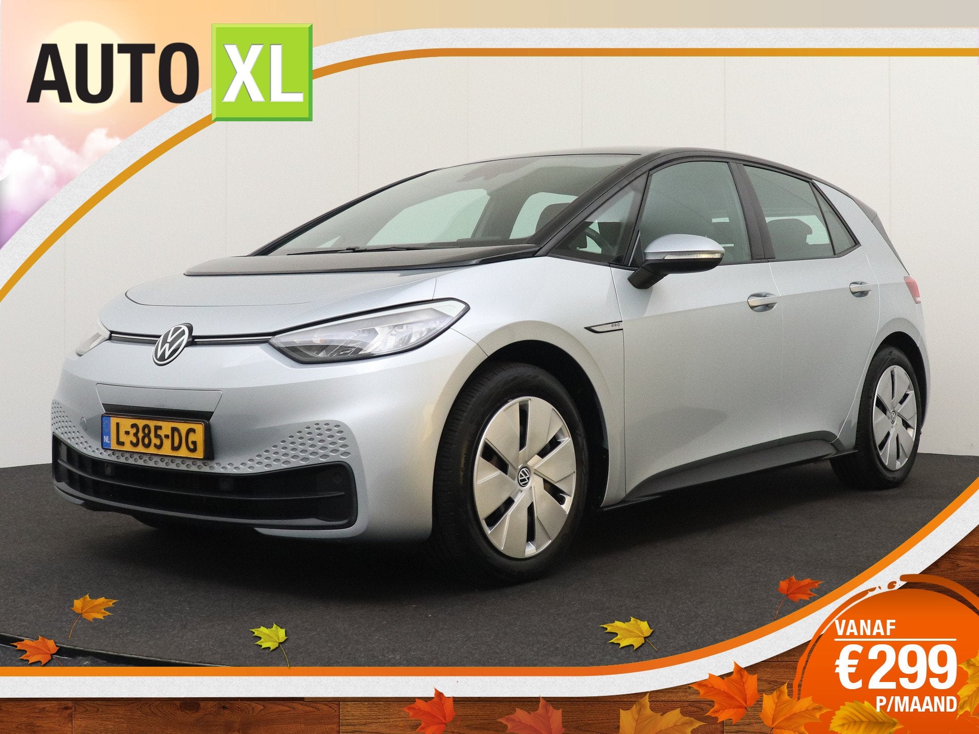 Volkswagen ID.3 Life 58 kWh (93% SOH) SOH 93% Adap. Cruise C, Auto's, Dealer onderhouden, Gebruikt, Zwart, ID.3