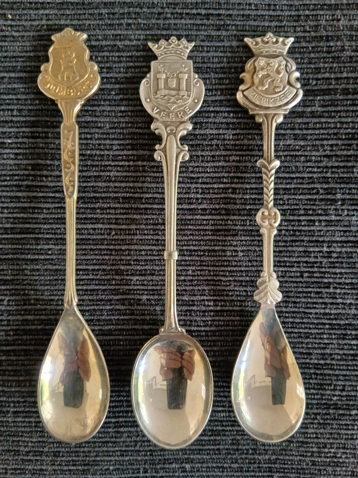 3 theelepeltjes: Veere, Zierikzee, Domburg, Ophalen of Verzenden