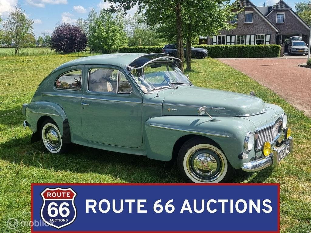 Volvo PV 544 C | 1961 | Route 66 Auctions, Auto's, Oldtimers, Overige carrosserieën, Zwart, Bedrijf, Handgeschakeld