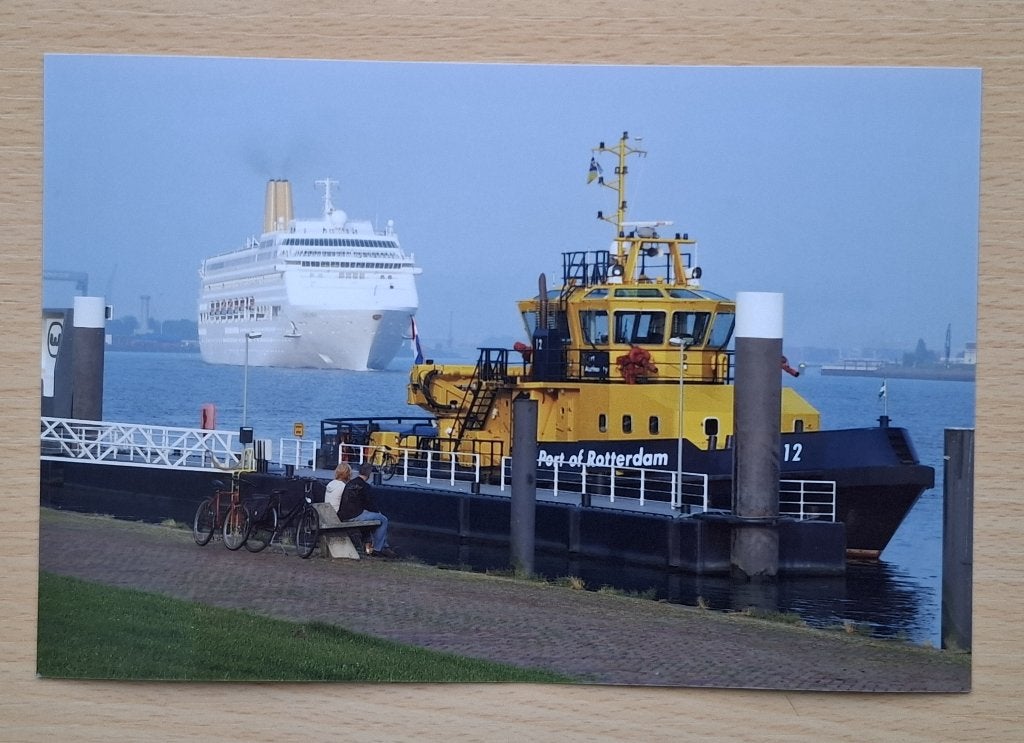 Foto van cruiseschip Oriana en havendienst 2008, Verzenden, 1980 tot heden, Foto, Nieuw