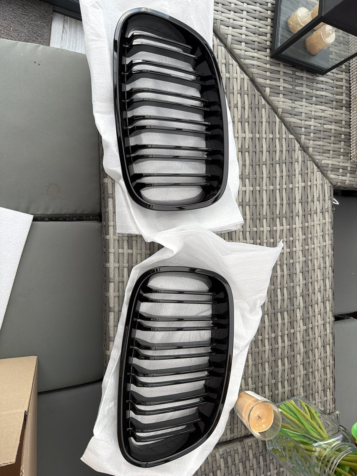 Nieuwe Grill Nieren voor BMW F20/F21 11-15 Glanzend Zwart, Ophalen of Verzenden, Nieuw, Voor, BMW