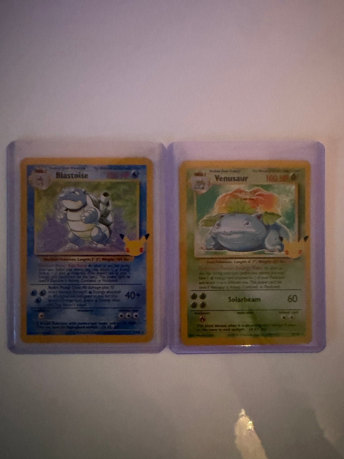 Pokémon Celebrations Blastoise & Venusaur Kaarten, Hobby en Vrije tijd, Verzamelkaartspellen | Pokémon, Verzenden, Zo goed als nieuw