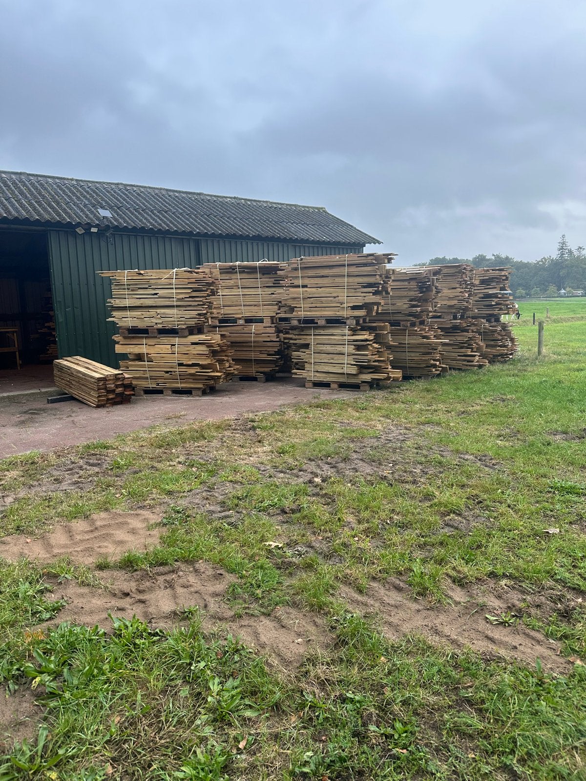 grenen tuinplanken pallets verschillende lengte !!, Doe-het-zelf en Verbouw, Hout en Planken, Ophalen, Minder dan 25 mm, Grenen