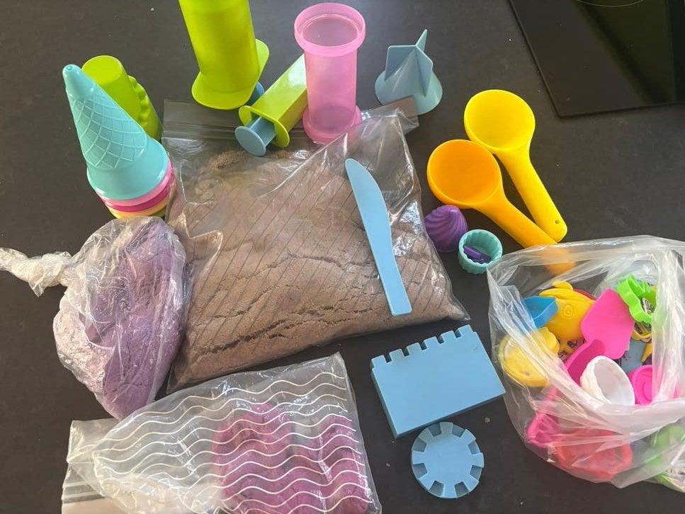 Kinetic sand, Ophalen of Verzenden, Gebruikt