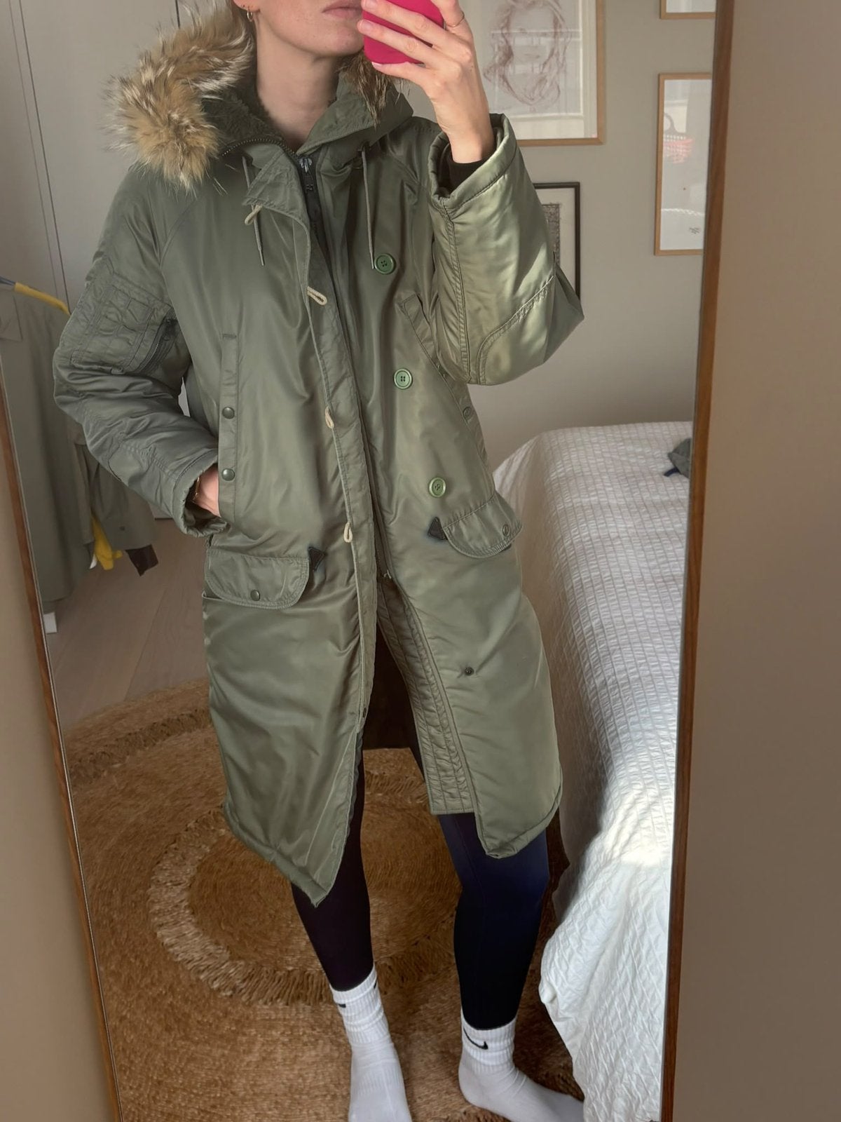 Groene winterjas, merk Spiewak, maat 38 USA= herenmaat 48!!, Kleding | Dames, Ophalen of Verzenden, Gedragen, Maat 42/44 (L), Groen