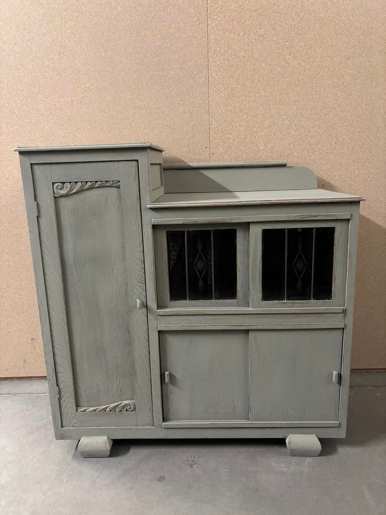 Vintage Art Deco kast / kastje, Ophalen, Studio Larilo, Studiolarilo@gmail.com, Zo goed als nieuw