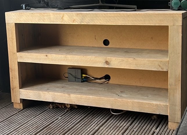 Steigerhouten tv meubel, Ophalen, Zo goed als nieuw