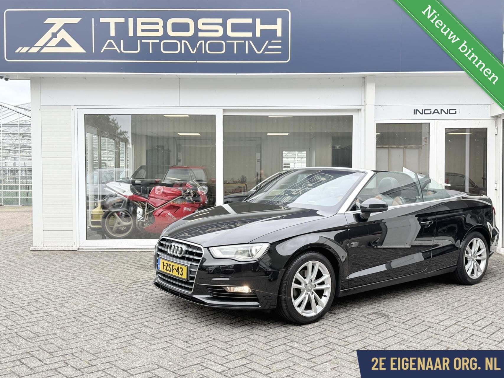 Audi A3 Cabriolet 1.4 TFSI AUT CoD Leder Ambition Pro line, Auto's, Gebruikt, 4 cilinders, Zwart, Onderhoudsboekje