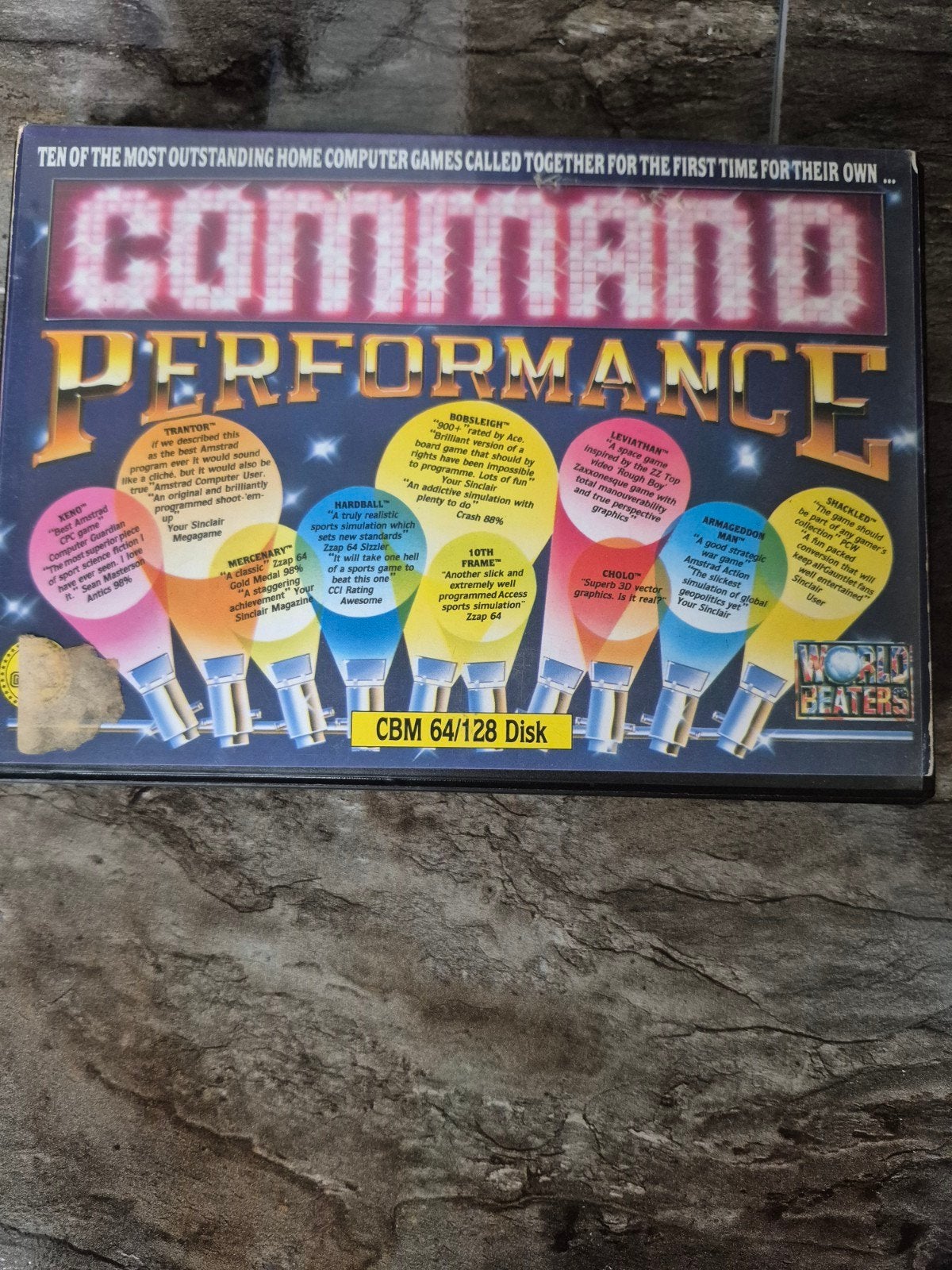 Command Performance CBM 64/128 Disk - World Beaters, Spelcomputers en Games, Gebruikt, Overige genres, 1 speler, Ophalen of Verzenden