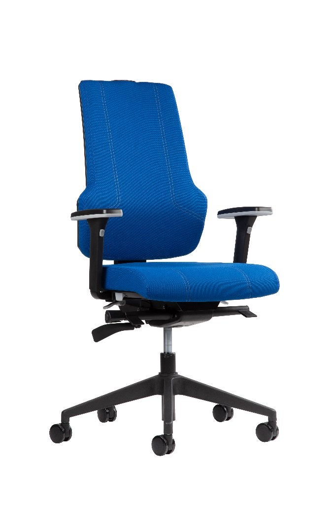 Bureaustoel Comfy-Alpha PG30 blauw EN-1335 160,00 korting, Blauw, Nieuw, Ophalen of Verzenden, Bureaustoel