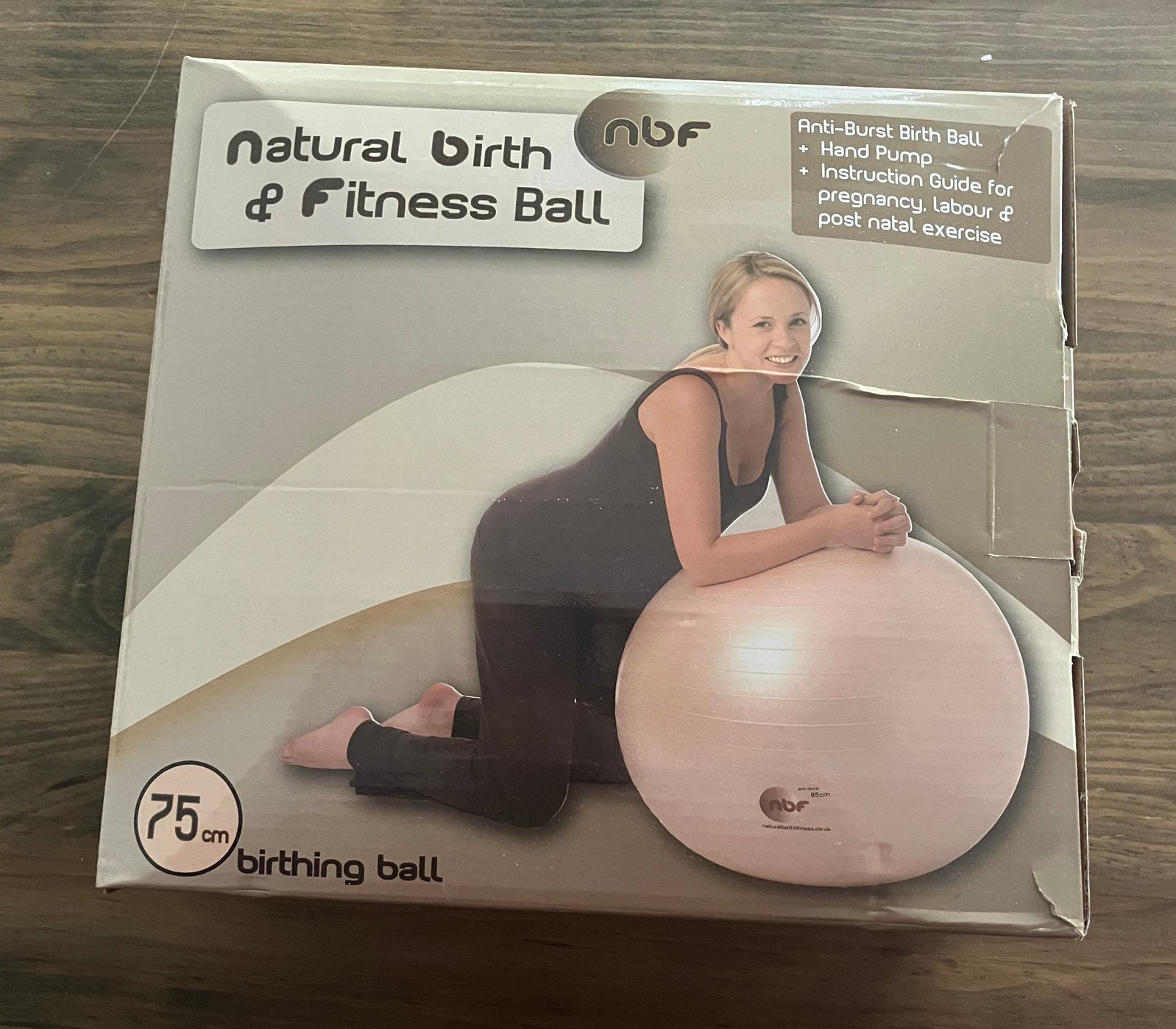 Zwangerschap/Yoga/Fitness Bal 75cm met Pomp - NBF, Ophalen, Nieuw, Overig