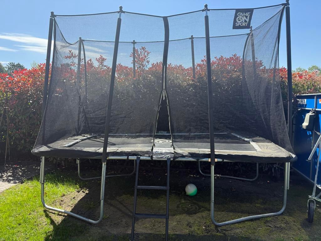 Game On Sport Trampoline met Veiligheidsnet, Ophalen of Verzenden, Gebruikt