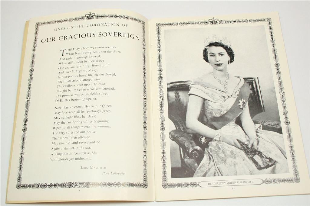 Coronation Queen Elizabeth II — Programma 1953, Ophalen of Verzenden, Gelezen, Europa
