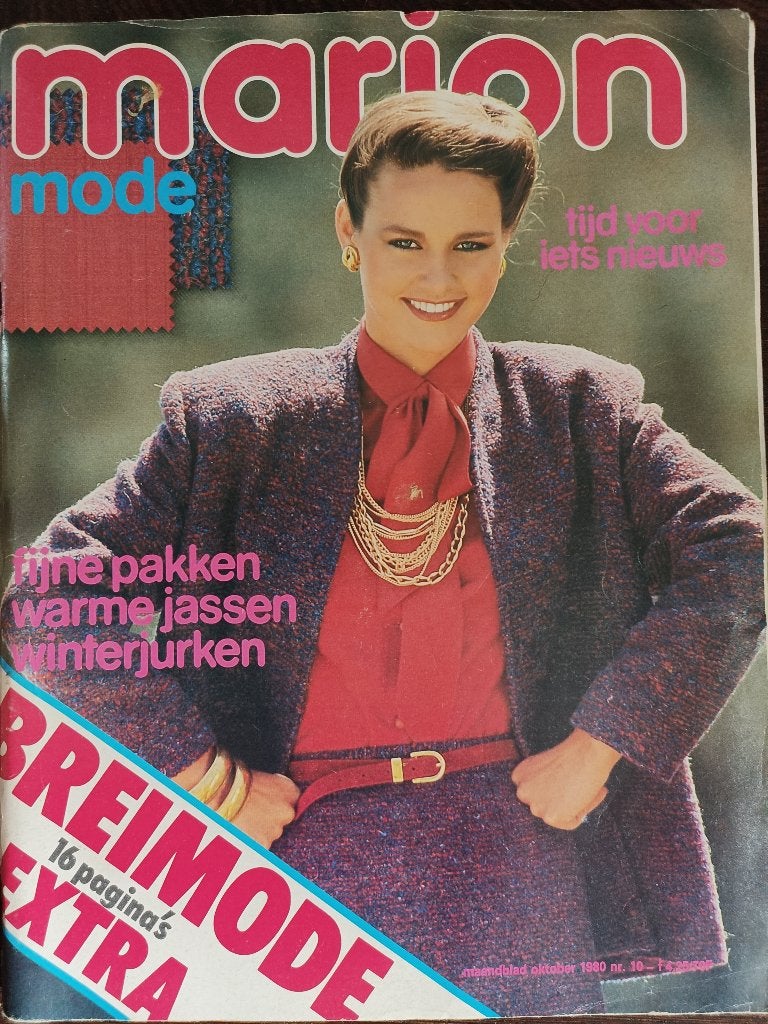Marion oktober 1980 Noorse truien breien en patronen, Ophalen of Verzenden, Zo goed als nieuw, Vrouw, Overige merken