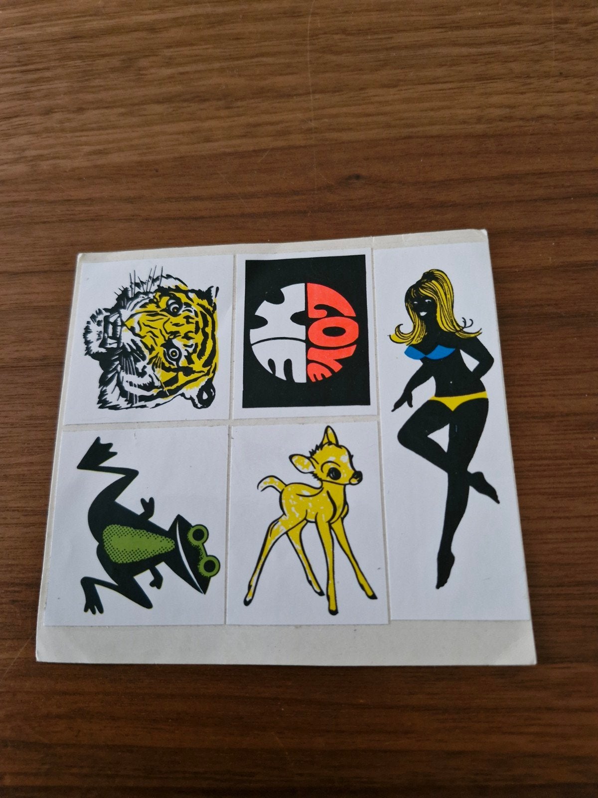 783 Vintage stickerset met diverse afbeeldingen, Verzamelen, Ophalen of Verzenden, Gebruikt, Overige typen
