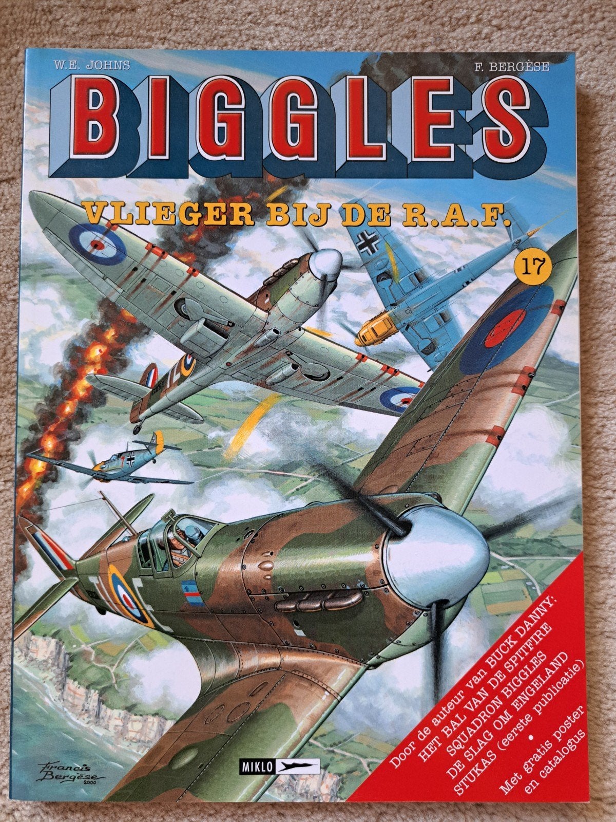 Biggles 17 - Vlieger bij de R.A.F., Boeken, Eén stripboek, Ophalen of Verzenden, Zo goed als nieuw