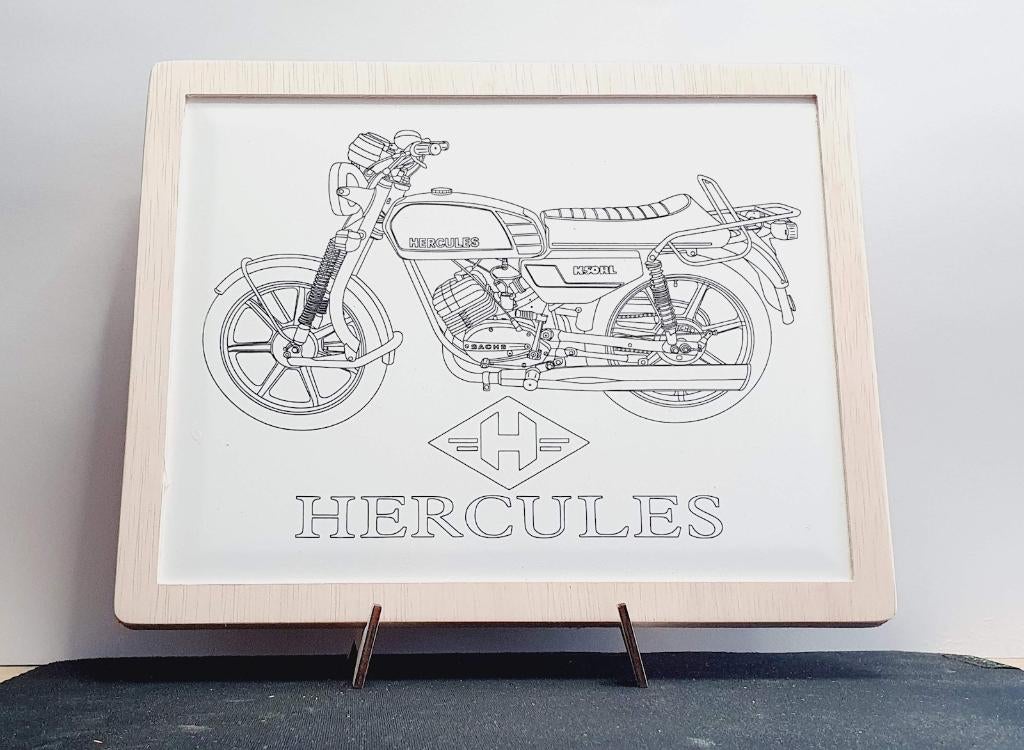 Themategel met een Hercules k50RL brommer als thema, Ophalen of Verzenden, Nieuw