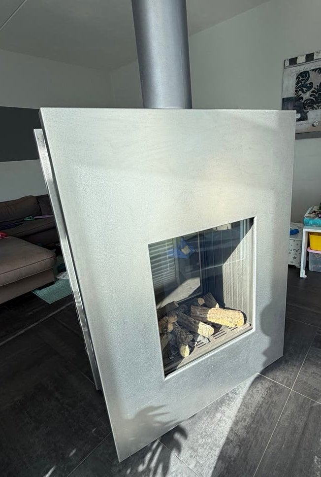 Moderne Vrijstaande Gaskachel - Stijlvol & Efficiënt, Ophalen, Gebruikt, Vrijstaande haard, Gashaard