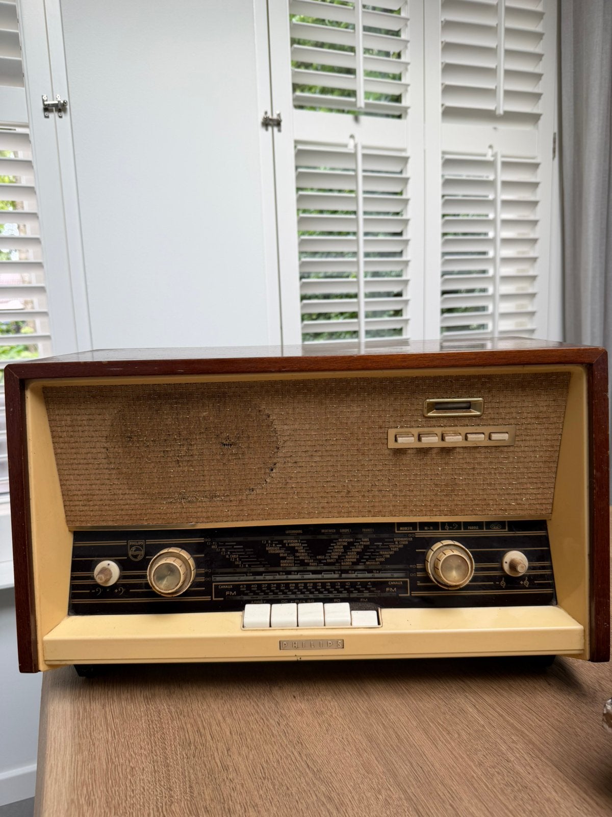 Vintage Philips radio, Ophalen of Verzenden, Gebruikt